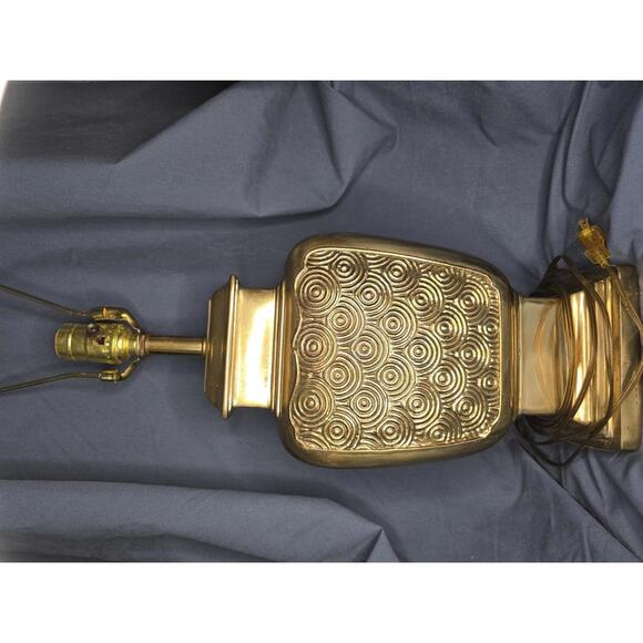 Vintage Solid Brass Table Lamp 26